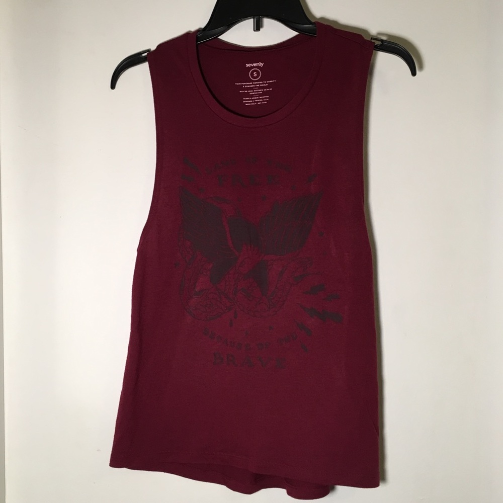 SEVENLY GRAPHIC PRINT SWING TEE